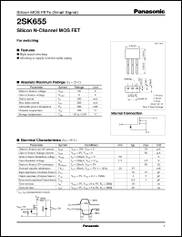 Click here to download 2SK0655 Datasheet