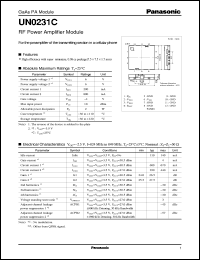 Click here to download UN0231C Datasheet