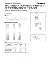 Click here to download UNR4218 Datasheet