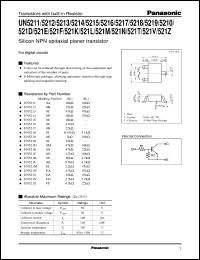 Click here to download UNR5210 Datasheet