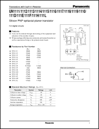Click here to download UNR111L Datasheet