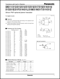 Click here to download UNR5111 Datasheet