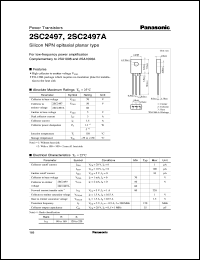 Click here to download 2SC2497A Datasheet