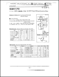 Click here to download 2SD1172 Datasheet