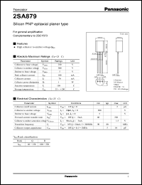 Click here to download 2SA879 Datasheet