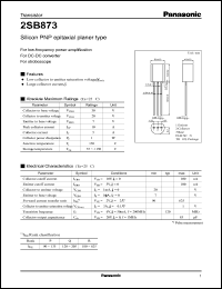 Click here to download 2SB873 Datasheet