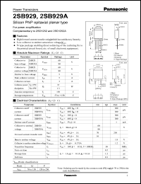 Click here to download 2SB929 Datasheet