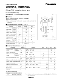 Click here to download 2SB953 Datasheet