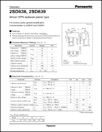 Click here to download 2SD638 Datasheet