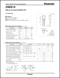 Click here to download 2SK614 Datasheet