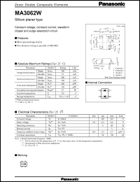 Click here to download MA3062W Datasheet