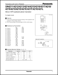 Click here to download UN421D Datasheet