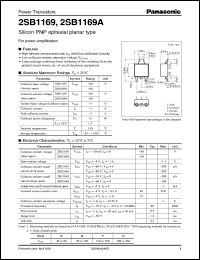 Click here to download 2SB1169A Datasheet
