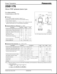 Click here to download 2SB1176 Datasheet