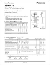 Click here to download 2SB1416 Datasheet