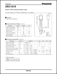 Click here to download 2SC1215 Datasheet