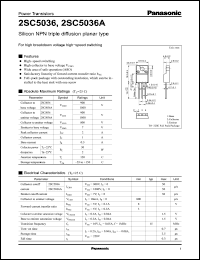 Click here to download 2SC5036A Datasheet