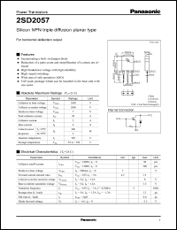 Click here to download 2SD2057 Datasheet