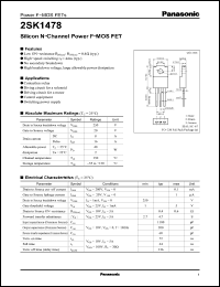 Click here to download 2SK1478 Datasheet
