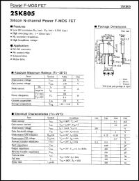 Click here to download 2SK805 Datasheet