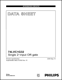 Click here to download 74LVC1G32 Datasheet
