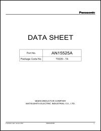 Click here to download AN15525A Datasheet