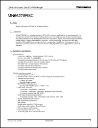 Click here to download MN66279RSC Datasheet