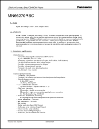 Click here to download MN66279 Datasheet