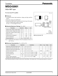 Click here to download MSG43001 Datasheet