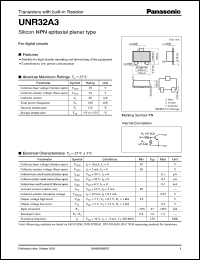 Click here to download UNR32A3 Datasheet
