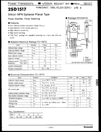 Click here to download 2SD1517R Datasheet