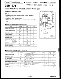 Click here to download 2SD1576 Datasheet