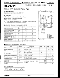 Click here to download 2SD1744R Datasheet