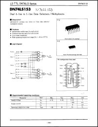Click here to download DN74LS153 Datasheet