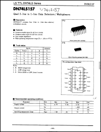 Click here to download DN74LS157 Datasheet