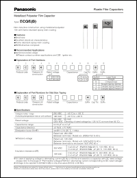 Click here to download ECQE2564MBB Datasheet
