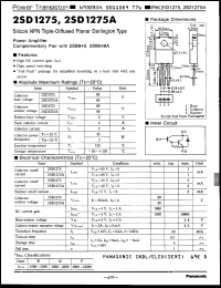 Click here to download 2SD1275AQ Datasheet
