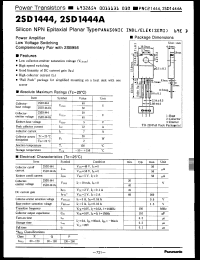 Click here to download 2SD1444P Datasheet