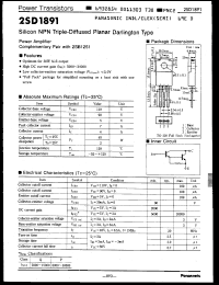 Click here to download 2SD1891 Datasheet