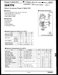 Click here to download 2SK770 Datasheet