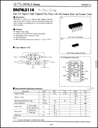 Click here to download DN74LS114 Datasheet
