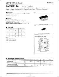 Click here to download DN74LS136 Datasheet