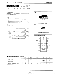 Click here to download DN74LS138S Datasheet