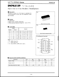 Click here to download DN74LS139 Datasheet