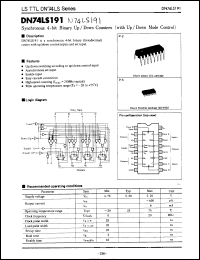 Click here to download DN74LS191 Datasheet