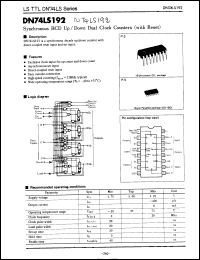 Click here to download DN74LS192 Datasheet