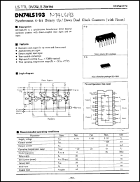Click here to download DN74LS193S Datasheet