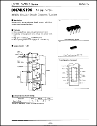 Click here to download DN74LS196S Datasheet