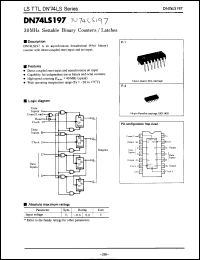 Click here to download DN74LS197 Datasheet
