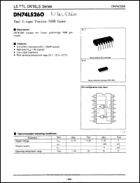 Click here to download DN74LS260S Datasheet
